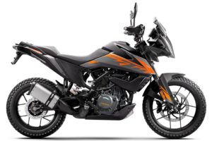 Updated 2022 KTM 390 Adventure, with new traction control, new wheels, and new paint. Photo: KTM