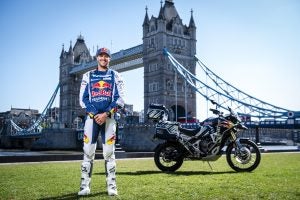 SunderSam will take off from London on this trip. Photo: Triumph